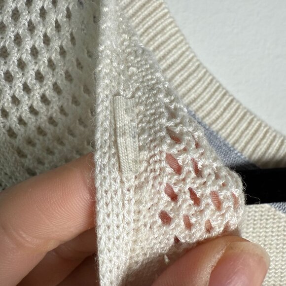 Lululemon Sweater Cashmere Blend Sunset Savasana Pullover Heathered White Med - Picture 13 of 14